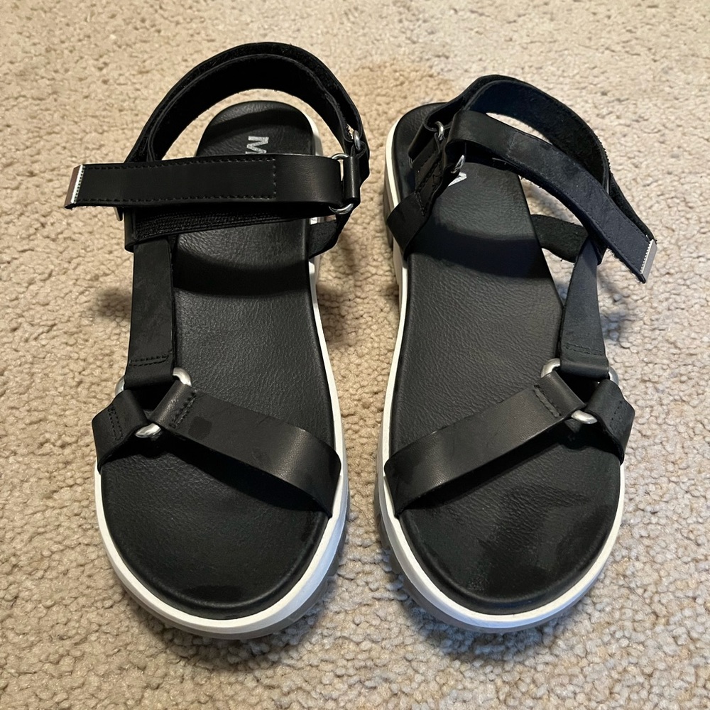 MIA Black Platform Sandals